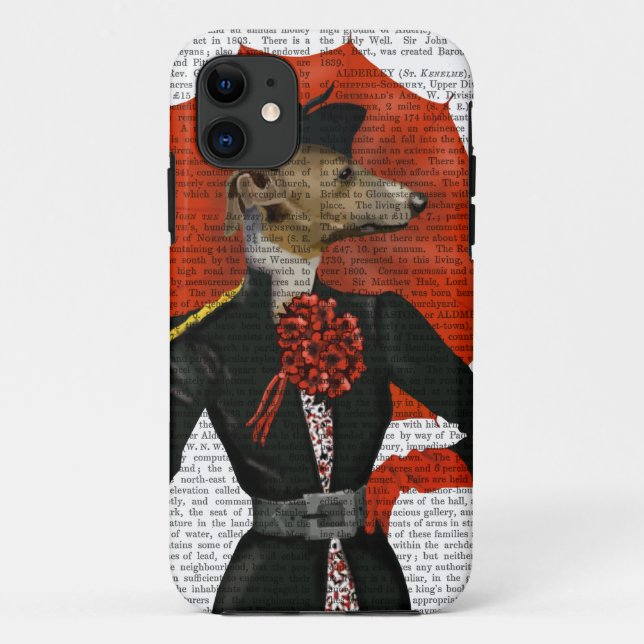Capa Para iPhone Da Case-Mate Elegante Greyhound e Red Umbrella 2 (Verso)