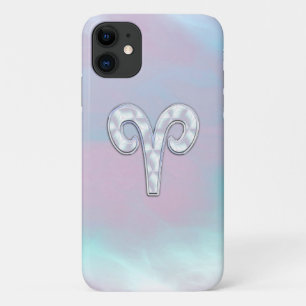 Capa Para iPhone Da Case-Mate Elegante Madre do Estilo Pérola Aries Símbolo Zo