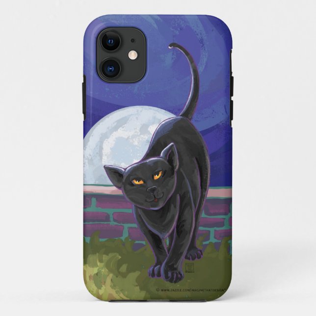 Capa Para iPhone Da Case-Mate Eletrônicos de Gato Negro (Verso)