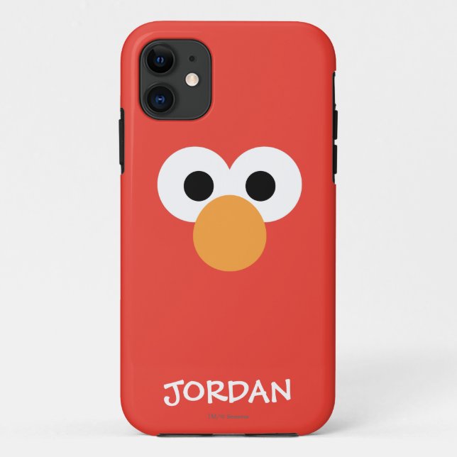 Capa Para iPhone Da Case-Mate Elmo Rosto Grande | Adicione seu Nome (Verso)