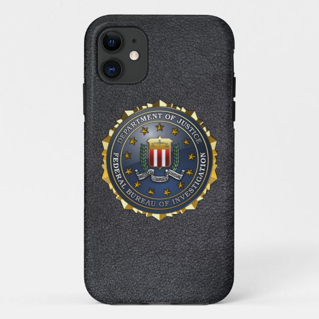 Capa Para iPhone Da Case-Mate Emblema do FBI (Verso)
