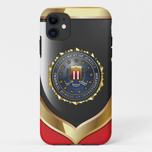 Capa Para iPhone Da Case-Mate Emblema do FBI (Verso)