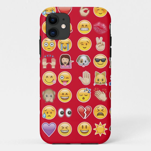 Capa Para iPhone Da Case-Mate emoji vermelho (Verso)