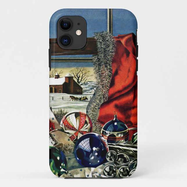 Capa Para iPhone Da Case-Mate Enfeites de natal (Verso)