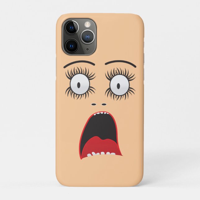 Capa Para iPhone Da Case-Mate Engraçado cara de senhora surpreendida (Verso)