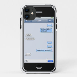 Capa Para iPhone Da Case-Mate Engraçado mensagem de texto para baleias iPhone