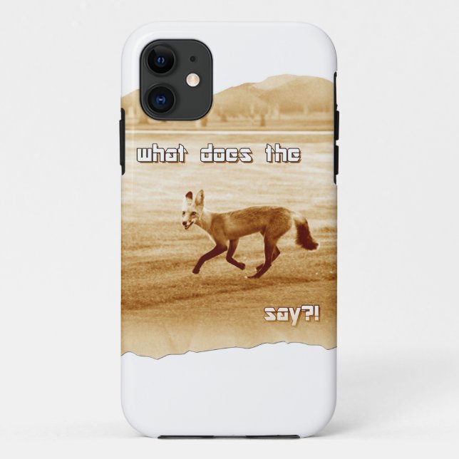 Capa Para iPhone Da Case-Mate engraçado o que o raposo diz (Verso)