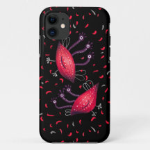 Engraçado Vermelho Três Olhos Aliens