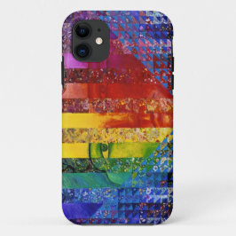 Capa Para iPhone Da Case-Mate Enigma eu - Deusa abstrata da mulher do arco-íris