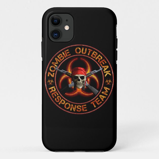 Capa Para iPhone Da Case-Mate Equipe da resposta do zombi (Verso)