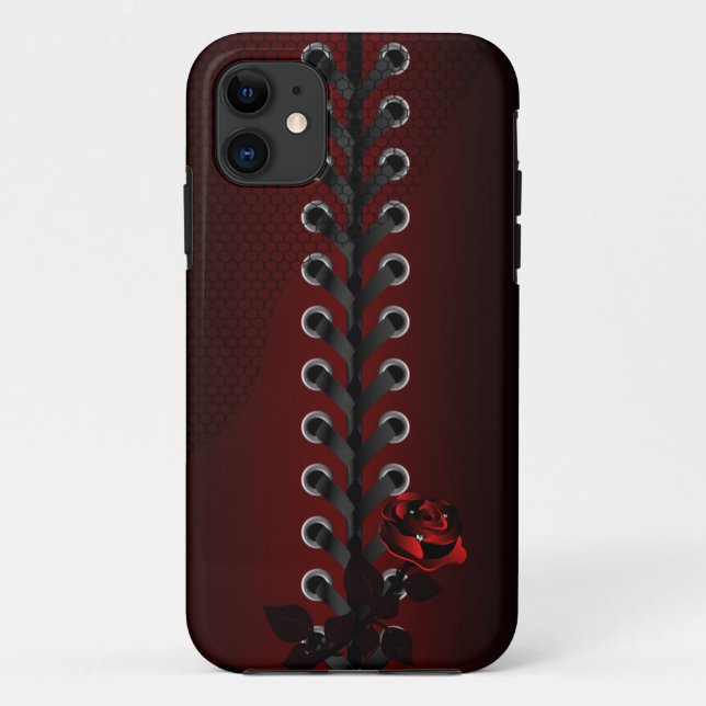 Capa Para iPhone Da Case-Mate Espartilho retro fêmea do laço (Verso)