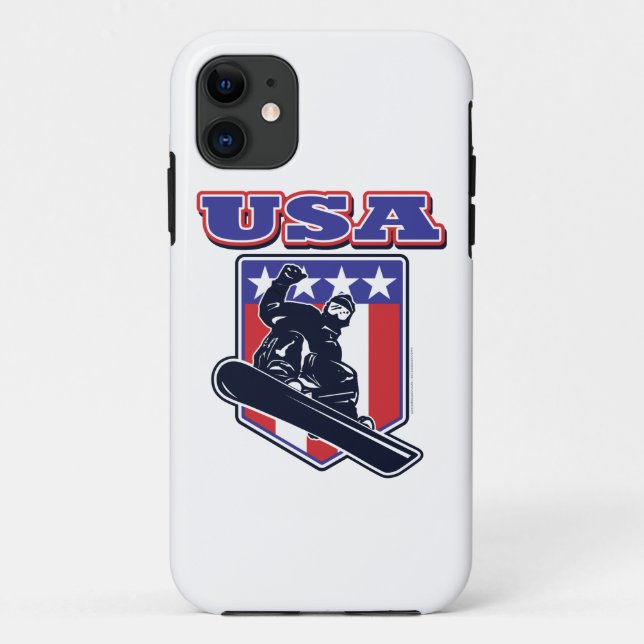 Capa Para iPhone Da Case-Mate Esquiadores dos EUA (Verso)