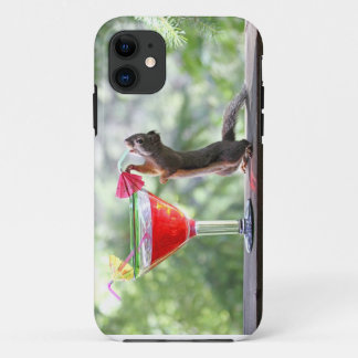 Capa Para iPhone Da Case-Mate Esquilo que bebe um cocktail no happy hour