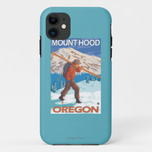 Capa Para iPhone Da Case-Mate Esquis da neve do carregando do esquiador - capa