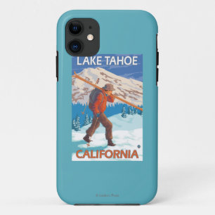 Capa Para iPhone Da Case-Mate Esquis da neve do carregando do esquiador - Lake