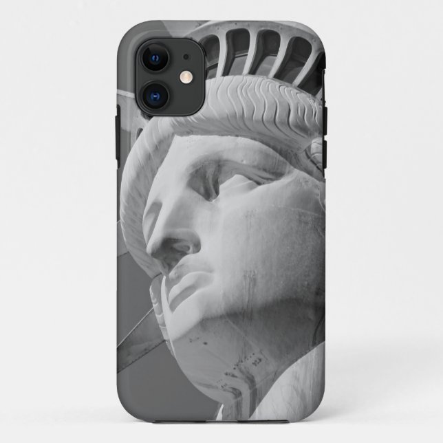 Capa Para iPhone Da Case-Mate Estátua da Liberdade Preta e Branca (Verso)