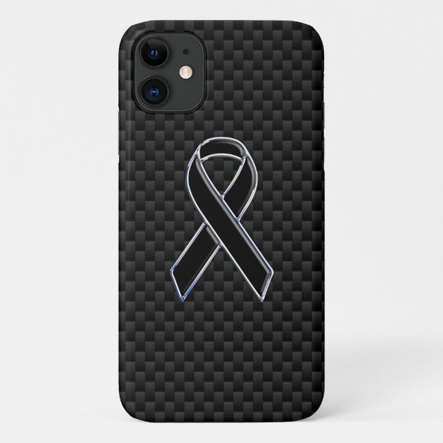Capa Para iPhone Da Case-Mate Estilo Cromo Fibra de Carbono de Sensibilização em (Verso)