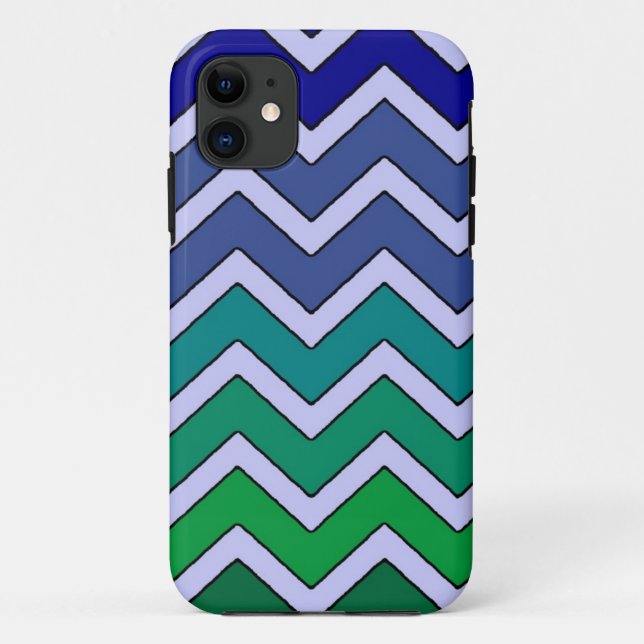 Capa Para iPhone Da Case-Mate Estilo de fade verde azul iphone 5 case (Verso)