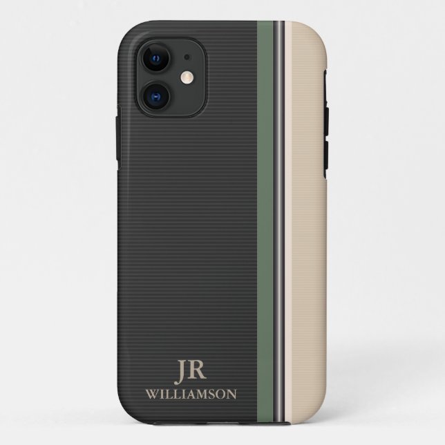 Capa Para iPhone Da Case-Mate Estilo Moderno - Faixa de Olividades Personalizada (Verso)