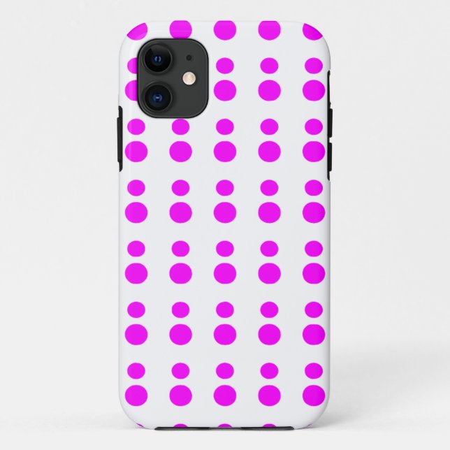 Capa Para iPhone Da Case-Mate Estojo para Iphone com Pontos Fuchsia (Verso)