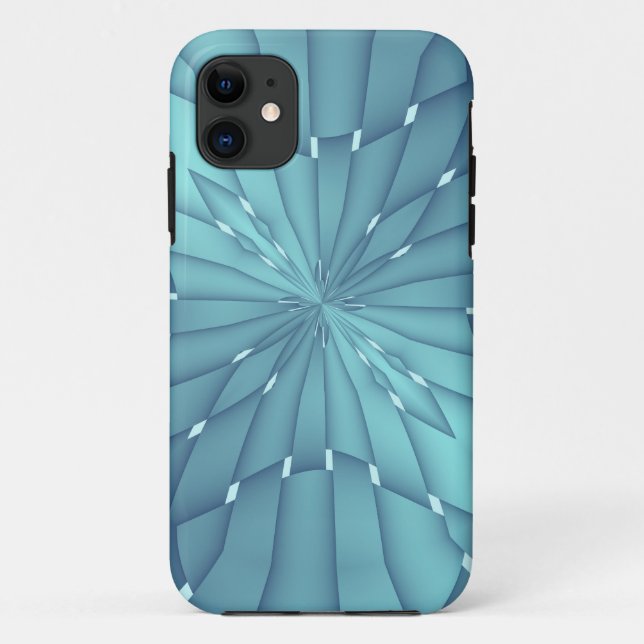Capa Para iPhone Da Case-Mate Estrela Metálica Azul e Turquesa (Verso)