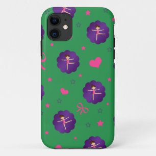 Capa Para iPhone Da Case-Mate Estrela verde corta arco ginasta roxo