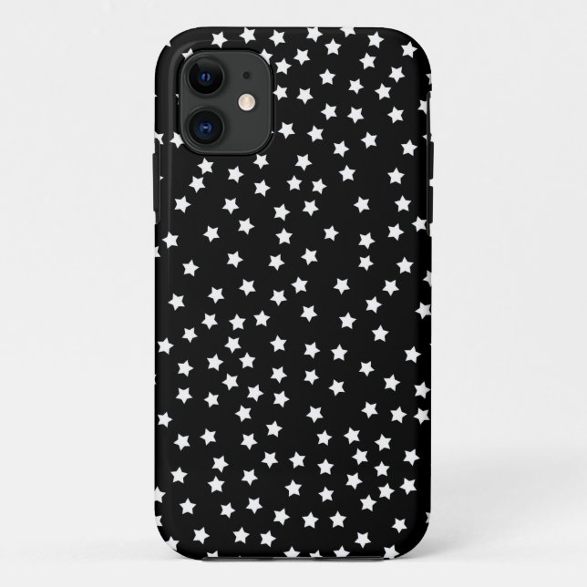 Capa Para iPhone Da Case-Mate Estrelas Pretas e Brancas (Verso)
