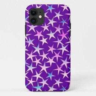 Capa Para iPhone Da Case-Mate Estrelas satíricas, lavanda em roxo