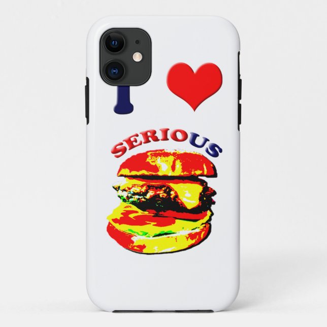 Capa Para iPhone Da Case-Mate Eu Adoro Sérios Burgers (Verso)