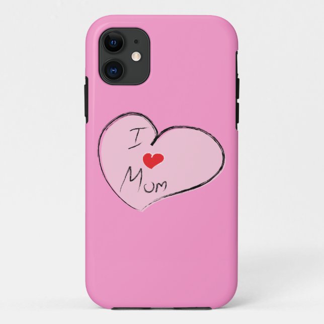 Capa Para iPhone Da Case-Mate Eu Amo A Mãe (Verso)