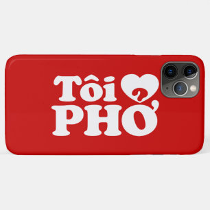 Capa Para iPhone Da Case-Mate Eu Amo (Amo) Pho (Tôi ❤ PHỞ) Língua Vietnamita