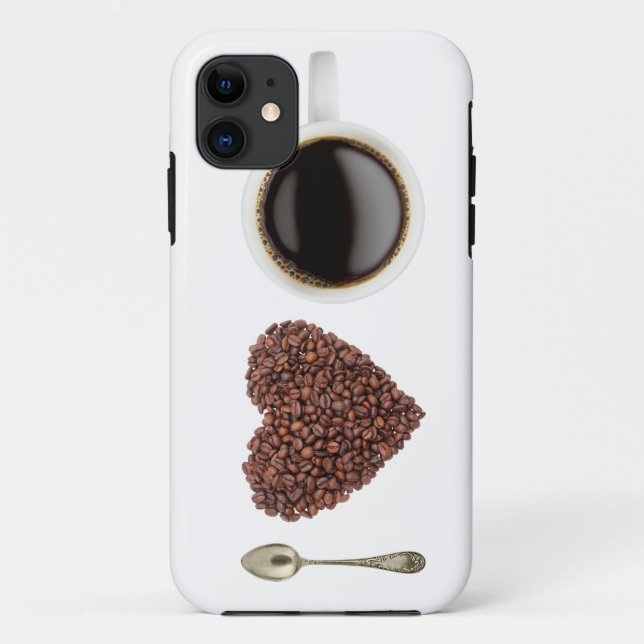 Capa Para iPhone Da Case-Mate Eu Amo Café (Verso)