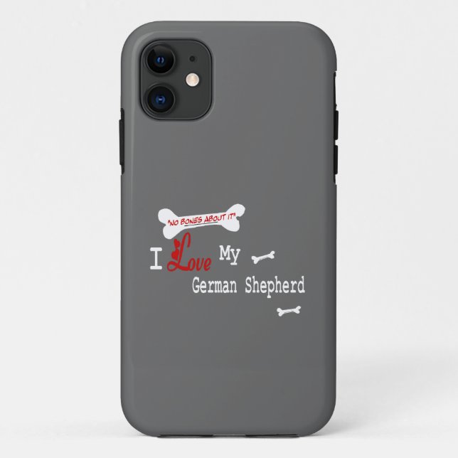 Capa Para iPhone Da Case-Mate Eu Amo Meu German shepherd (Verso)