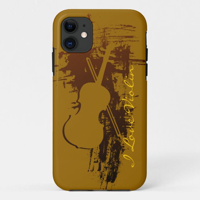 Capa Para iPhone Da Case-Mate Eu amo o violino (Verso)