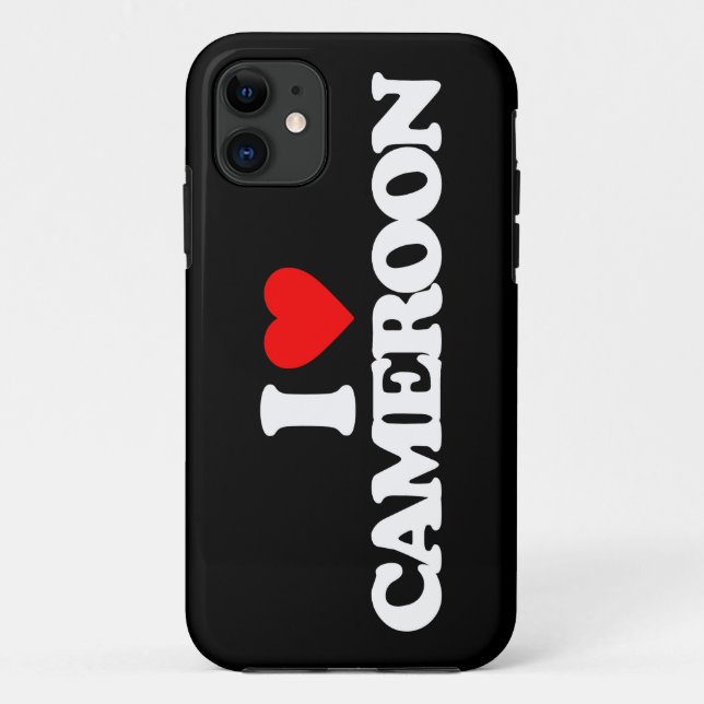 CAPA PARA iPhone DA Case-Mate EU AMO REPÚBLICA DOS CAMARÕES (Verso)