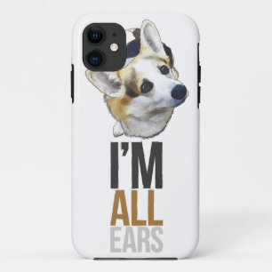 Capa Para iPhone Da Case-Mate Eu sou todas as orelhas - exemplo do Corgi