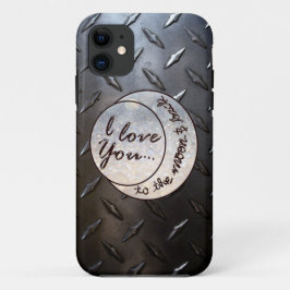 Capa Para iPhone Da Case-Mate Eu te amo à lua & à parte traseira