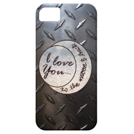 Capa Para iPhone Da Case-Mate Eu te amo à lua & à parte traseira