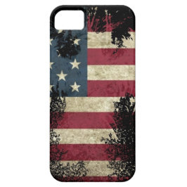 Capa Para iPhone Da Case-Mate EUA/EUA, bandeira SAD sobre fundo negro