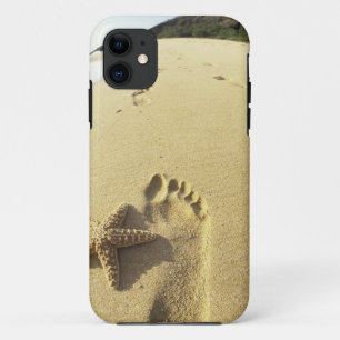 Capa Para iPhone Da Case-Mate EUA, Havaí, Maui, Praia de Makena, Pegada e
