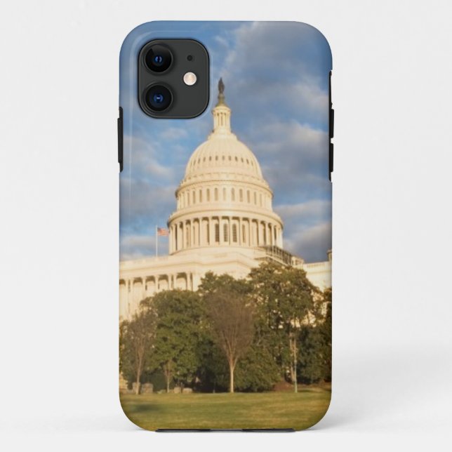 Capa Para iPhone Da Case-Mate EUA, Washington DC, construção do Capitólio (Verso)