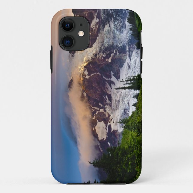 Capa Para iPhone Da Case-Mate EUA, Washington, Mt. Rainier. Sol da manhã (Verso)