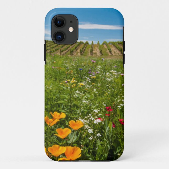 Capa Para iPhone Da Case-Mate EUA, Washington, Walla Walla. Flores silvestres (Verso)
