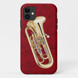 Capa Para iPhone Da Case-Mate Euphonium & capa de telefone da música. Cor da
