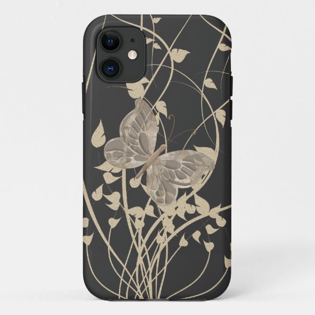 Capa Para iPhone Da Case-Mate Exemplo brincalhão da borboleta iPhone5 mal lá (Verso)
