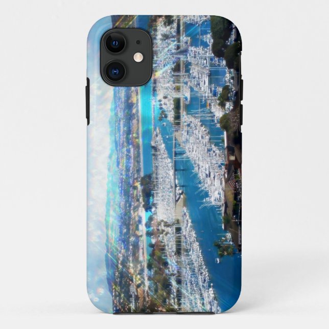 Capa Para iPhone Da Case-Mate Exemplo do porto iPhone5 de Dana Point (Verso)
