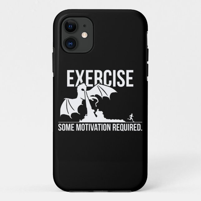Capa Para iPhone Da Case-Mate Exercício, Alguma Motivação Necessária, Dragão - E (Verso)