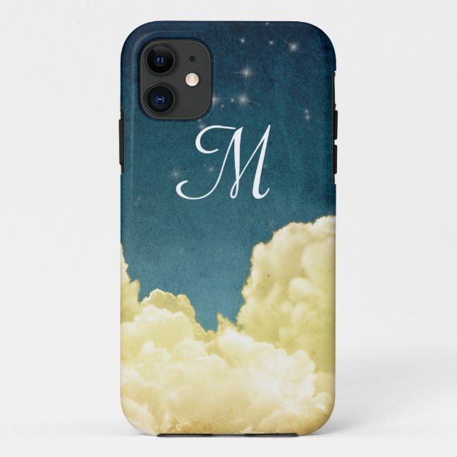 Capa Para iPhone Da Case-Mate Exibição Celestial Estrelas Monograma IPHONE 5 Cas (Verso)