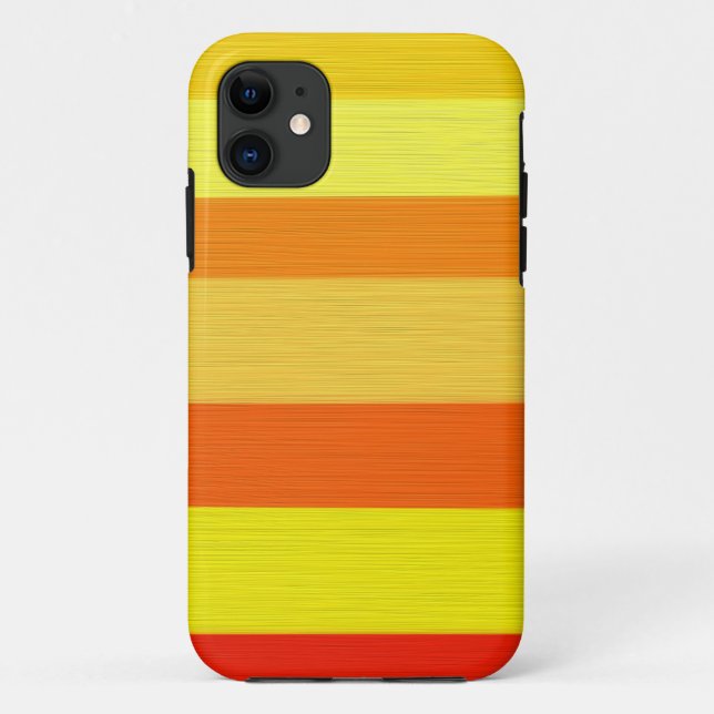 Capa Para iPhone Da Case-Mate Faixas de outono quentes (Verso)