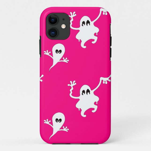 Capa Para iPhone Da Case-Mate fantasmas rosa (Verso)